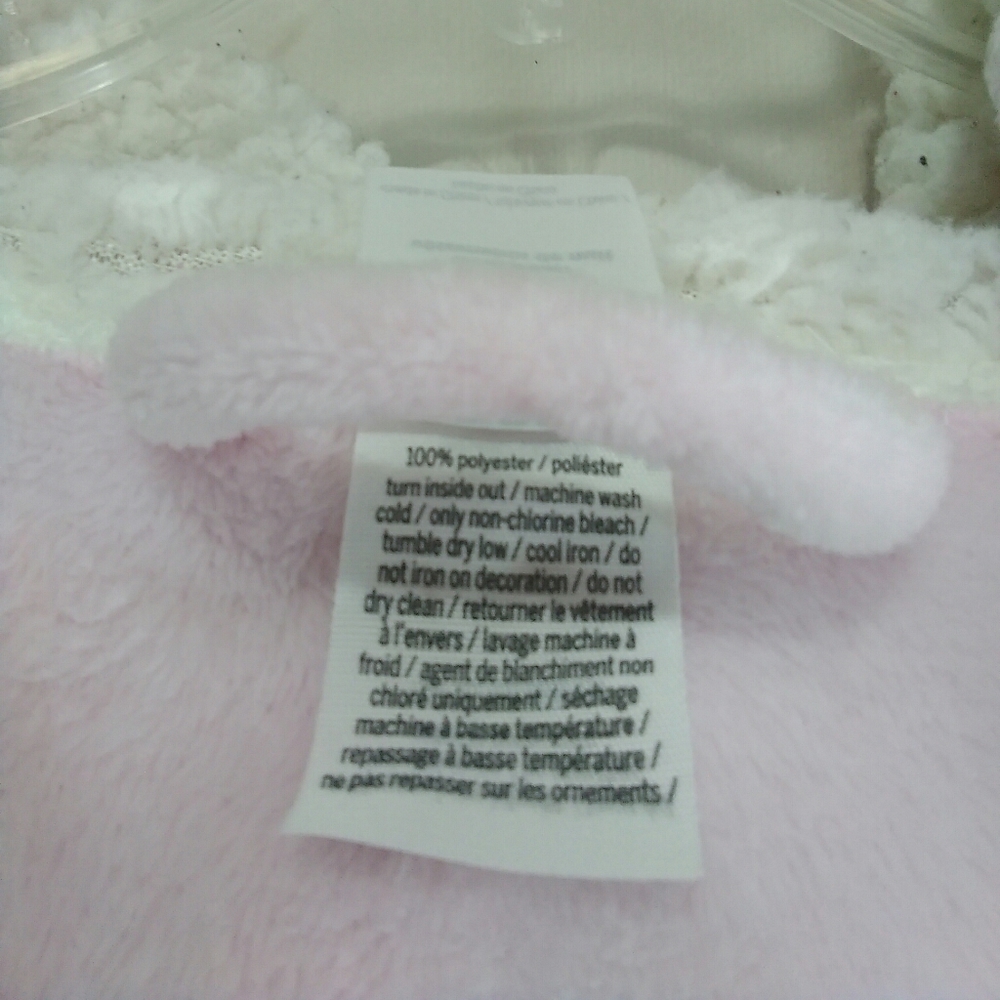 PINK Victoria's Secret LOGO Plush Hooded Robe XS - Picture 7 of 7